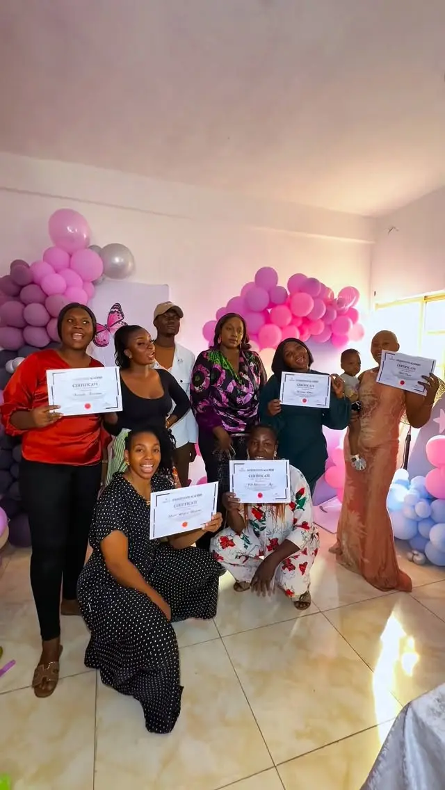 Avidah training cohort holding certificates after practical training